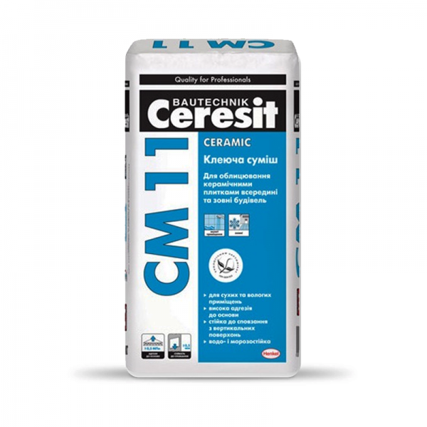 Плиточный клей CERESIT "CM11 CERAMIC", 25 кг