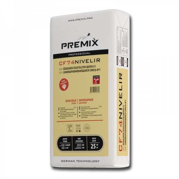 Наливной пол PREMIX «CF74 NIVELIR», 25 кг